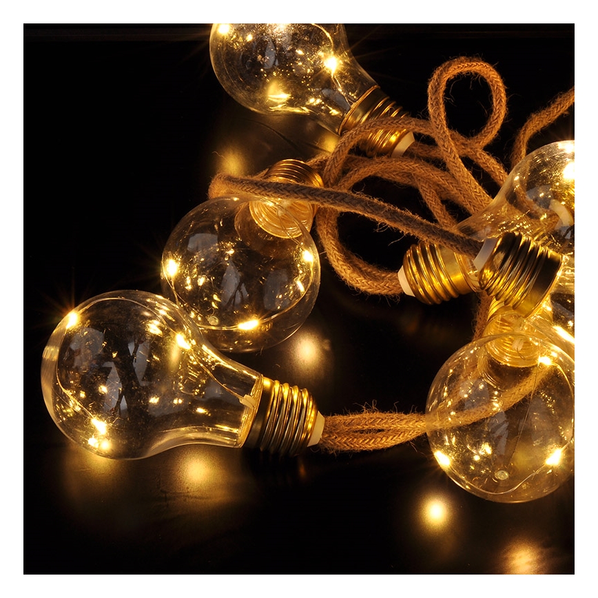 Brilagi - Διακοσμητική γιρλάντα LED 10xLED/3xAA 1,8m θερμό λευκό