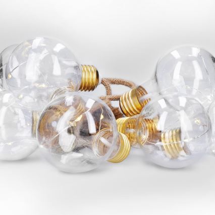 Brilagi - Διακοσμητική γιρλάντα LED 10xLED/3xAA 1,8m θερμό λευκό