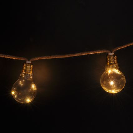 Brilagi - Διακοσμητική γιρλάντα LED 10xLED/3xAA 1,8m θερμό λευκό