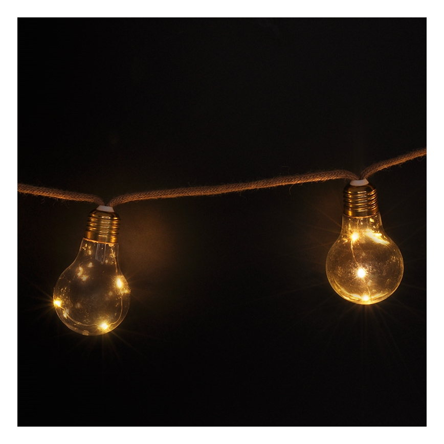 Brilagi - Διακοσμητική γιρλάντα LED 10xLED/3xAA 1,8m θερμό λευκό