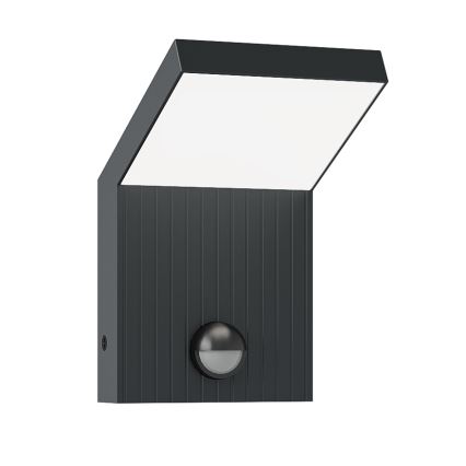 Brilagi - Εξωτερικό επιτοίχιο LED φωτιστικό με αισθητήρα RIANO LED/8W/230V, ανθρακί, IP65