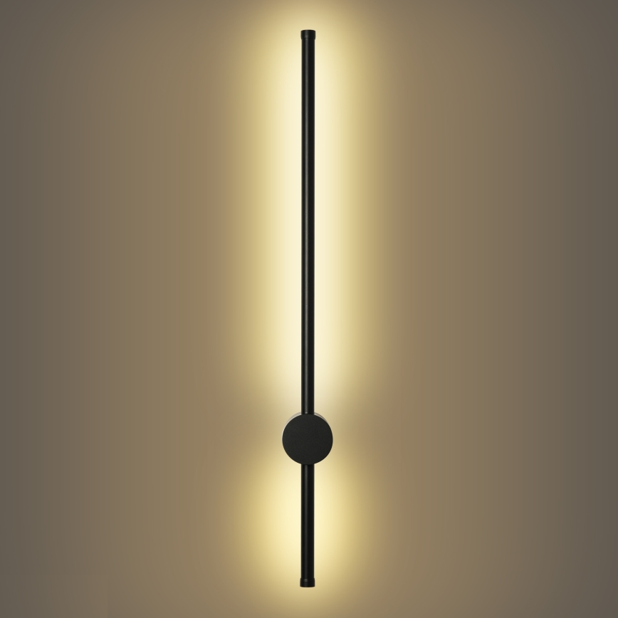 Brilagi - Εξωτερικό επιτοίχιο φωτιστικό AURA LED/12W/230V 3000K IP54 65 cm μαύρο