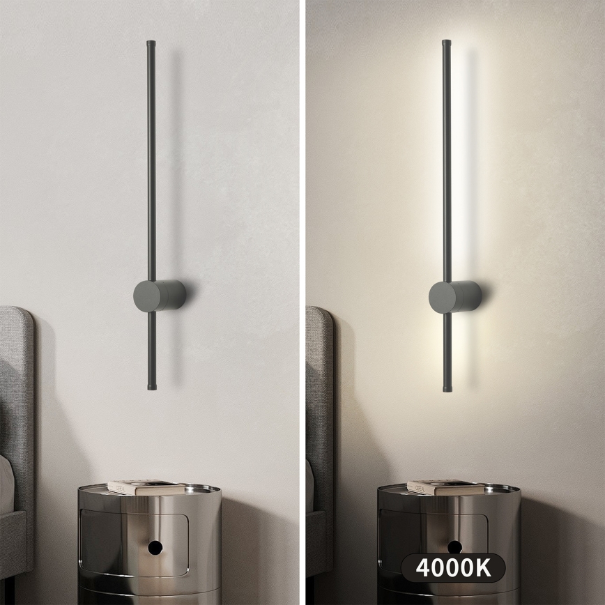 Brilagi - Εξωτερικό επιτοίχιο φωτιστικό LED AURA LED/12W/230V 4000K IP54 65 cm ανθρακί