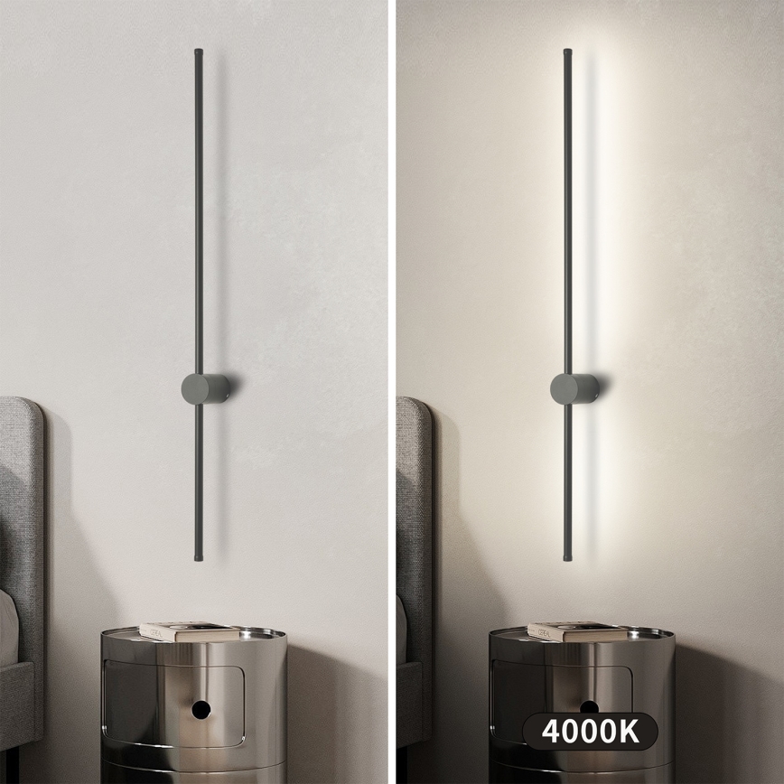 Brilagi - Επιτοίχιο φωτιστικό LED εξωτερικού χώρου AURA LED/20W/230V 4000K IP54 97 cm ανθρακί