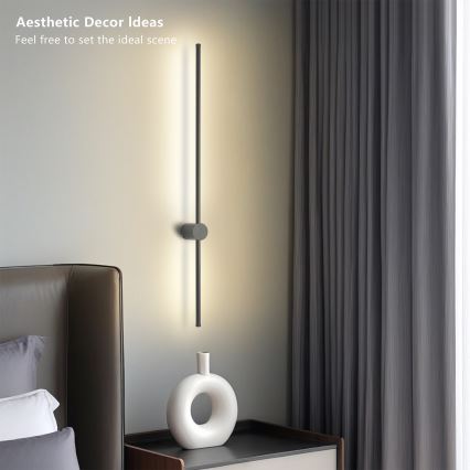 Brilagi - Επιτοίχιο φωτιστικό LED εξωτερικού χώρου AURA LED/20W/230V 4000K IP54 97 cm ανθρακί