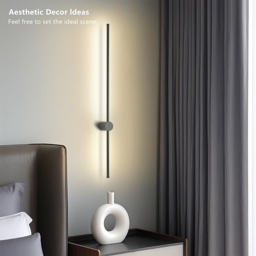 Brilagi - Επιτοίχιο φωτιστικό LED εξωτερικού χώρου AURA LED/20W/230V 4000K IP54 97 cm ανθρακί