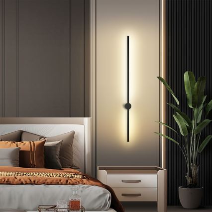 Brilagi - Επιτοίχιο φωτιστικό LED εξωτερικού χώρου AURA LED/20W/230V 4000K IP54 97 cm ανθρακί