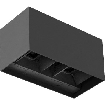 Brilagi - Εξωτερικό επιτοίχιο φωτιστικό LED DOUBLE CUBE LED/12W/230V ανθρακί IP65