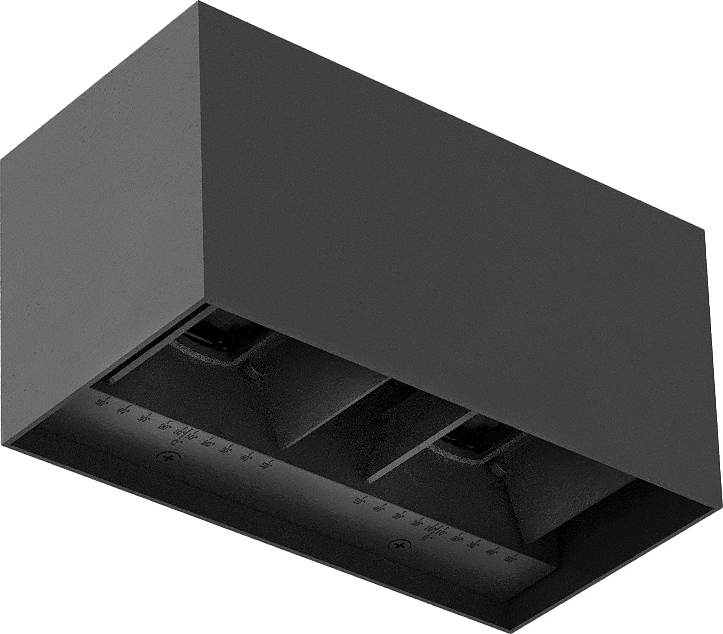 Brilagi - Εξωτερικό επιτοίχιο φωτιστικό LED DOUBLE CUBE LED/12W/230V ανθρακί IP65