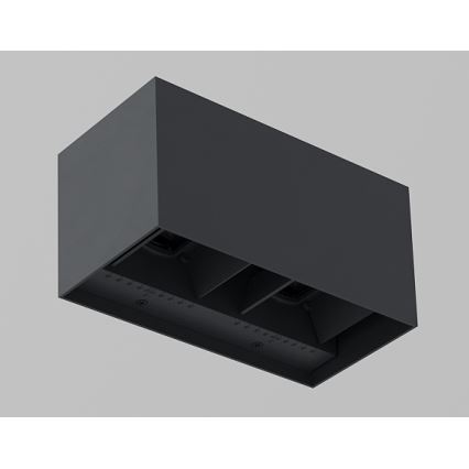 Brilagi - Εξωτερικό επιτοίχιο φωτιστικό LED DOUBLE CUBE LED/12W/230V ανθρακί IP65