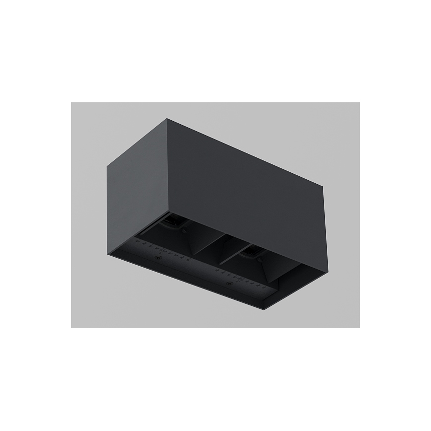 Brilagi - Εξωτερικό επιτοίχιο φωτιστικό LED DOUBLE CUBE LED/12W/230V ανθρακί IP65