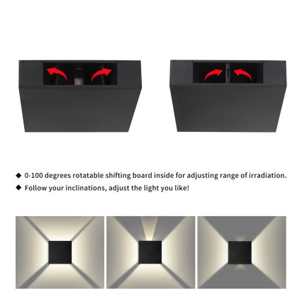Brilagi - Εξωτερικό επιτοίχιο φωτιστικό LED QUADRAY LED/4W/230V μαύρο IP65