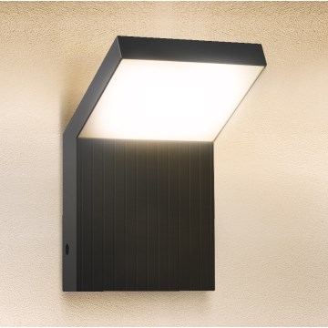 Brilagi - Εξωτερικό επιτοίχιο φωτιστικό LED RIANO LED/8W/230V ανθρακί IP65