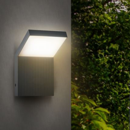 Brilagi - Εξωτερικό επιτοίχιο φωτιστικό LED RIANO LED/8W/230V ανθρακί IP65