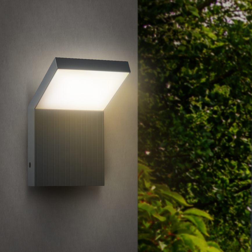 Brilagi - Εξωτερικό επιτοίχιο φωτιστικό LED RIANO LED/8W/230V ανθρακί IP65
