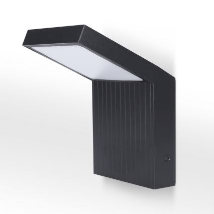 Brilagi - Εξωτερικό επιτοίχιο φωτιστικό LED RIANO LED/8W/230V ανθρακί IP65