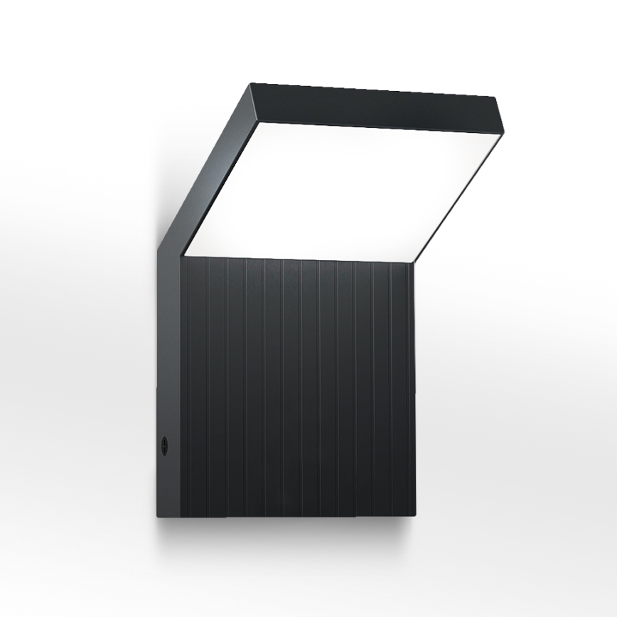 Brilagi - Εξωτερικό επιτοίχιο φωτιστικό LED RIANO LED/8W/230V ανθρακί IP65