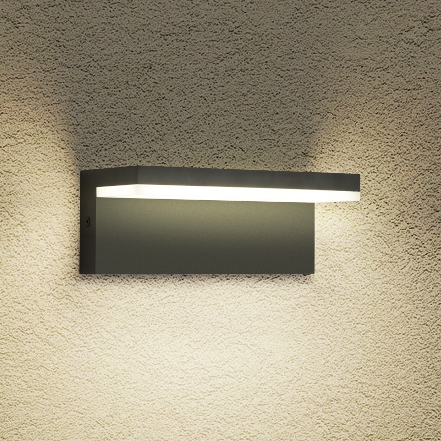 Brilagi - Εξωτερικό επιτοίχιο φωτιστικό LED TESSI LED/10W/230V μαύρο IP54