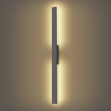 Brilagi - Εξωτερικό επιτοίχιο φωτιστικό LUNA LED/24W/230V 3000K IP65 100 cm ανθρακί