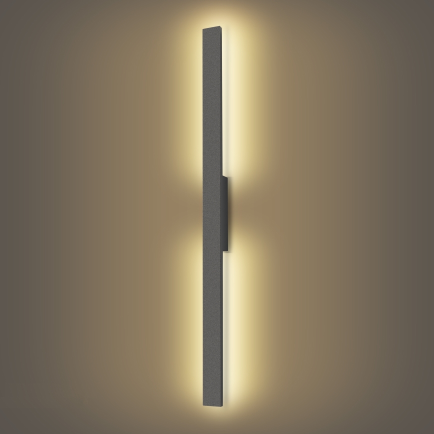 Brilagi - Εξωτερικό επιτοίχιο φωτιστικό LUNA LED/24W/230V 3000K IP65 100 cm ανθρακί