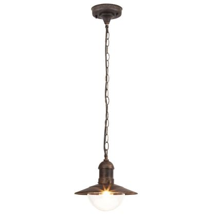 Brilagi - Εξωτερικό κρεμαστό φωτιστικό MOLDE 1xE27/60W IP44 μπρονζέ/πατίνα