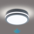 Brilagi - Εξωτερικό φωτιστικό LED με αισθητήρα BENE LED/18W/230V διάμ. 22 εκ. ανθρακί IP54