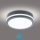 Brilagi - Εξωτερικό φωτιστικό LED με αισθητήρα BENE LED/18W/230V διάμ. 22 εκ. ανθρακί IP54