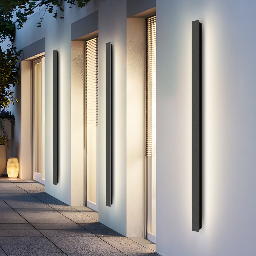 Brilagi - Εξωτερικό επιτοίχιο φωτιστικό LED LINEAR LED/32W/230V 4000K IP65 140 cm μαύρο CRI 90