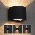 Brilagi - Επιτοίχιο φωτιστικό εξωτερικού χώρου LED RONDO LED/6W/230V ανθρακί IP54