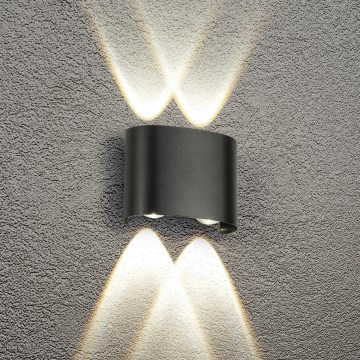 Brilagi - Επιτοίχιο LED φωτιστικό εξωτερικού χώρου FLAREBOX LED/4W/230V μαύρο IP65