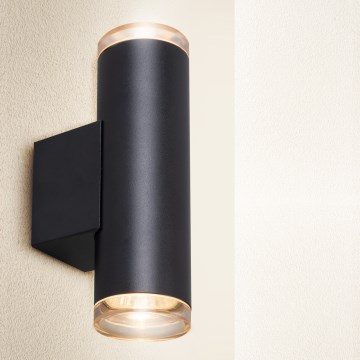 Brilagi - Επιτοίχιο σποτ μπάνιου SELE AQUA 4xGU10/30W/230V IP44 μαύρο