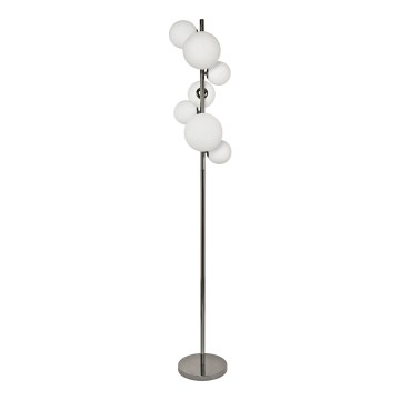 Brilagi - Επιδαπέδια λάμπα LED MILLA 7xG9/3W/230V γυαλιστερό χρώμιο/λευκό