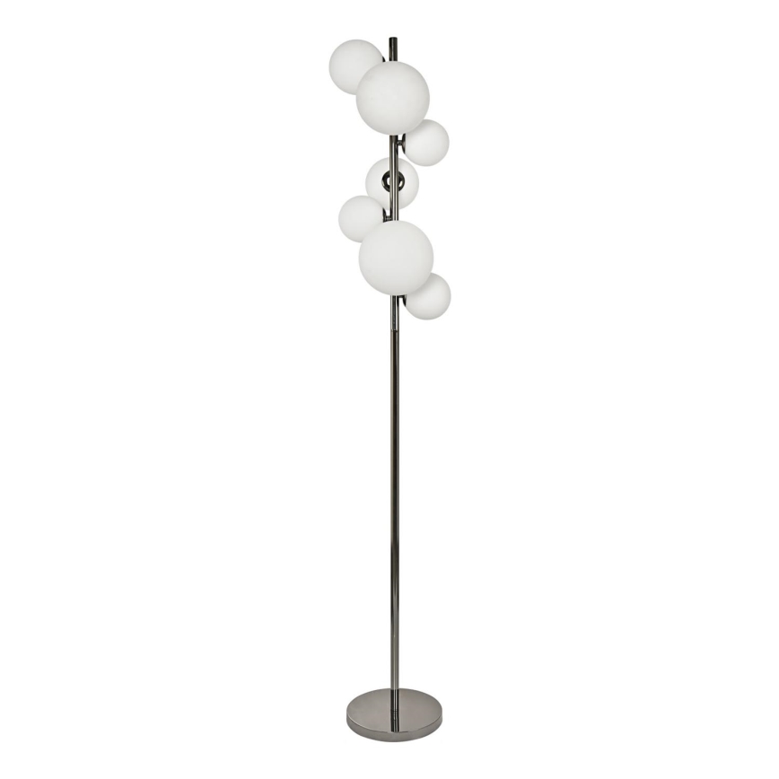Brilagi - Επιδαπέδια λάμπα LED MILLA 7xG9/3W/230V γυαλιστερό χρώμιο/λευκό