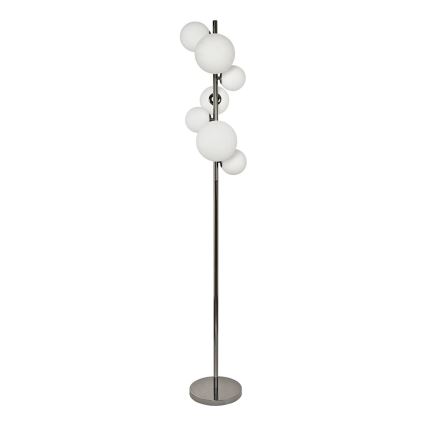 Brilagi - Επιδαπέδια λάμπα LED MILLA 7xG9/3W/230V γυαλιστερό χρώμιο/λευκό