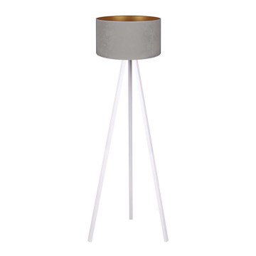 Brilagi - Επιδαπέδια λάμπα VELVET 1xE27/60W/230V λευκό/γκρι