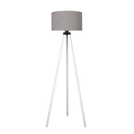 Brilagi - Επιδαπέδια λάμπα VELVET 1xE27/60W/230V λευκό/γκρι