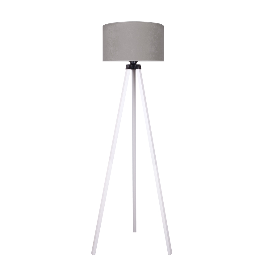 Brilagi - Επιδαπέδια λάμπα VELVET 1xE27/60W/230V λευκό/γκρι