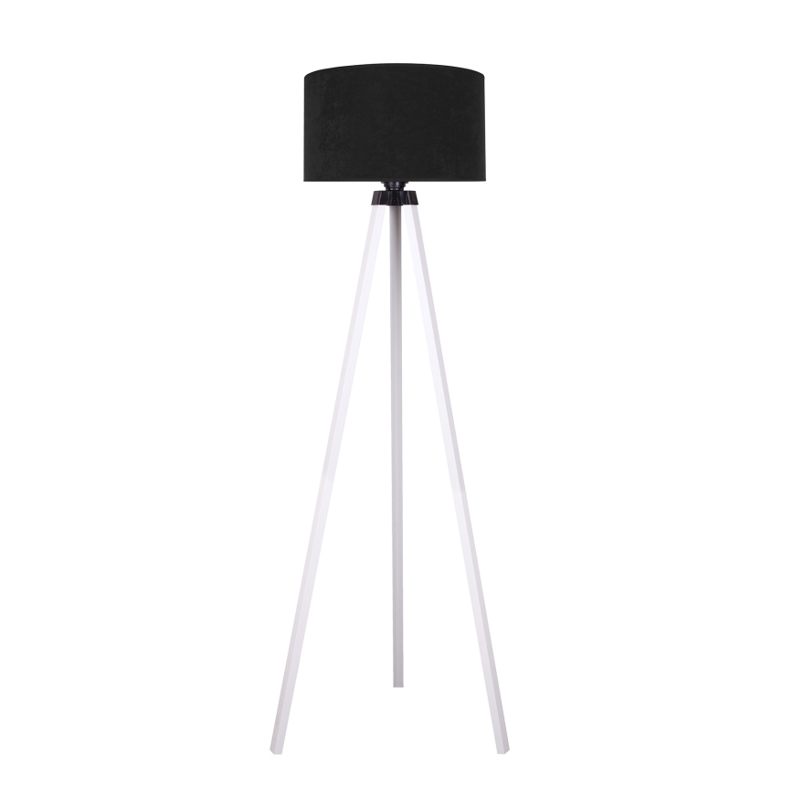 Brilagi - Επιδαπέδια λάμπα VELVET 1xE27/60W/230V λευκό/μαύρο