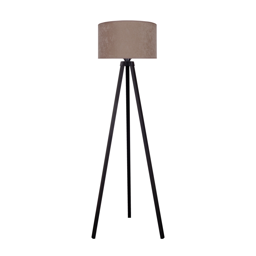 Brilagi - Επιδαπέδια λάμπα VELVET 1xE27/60W/230V μαύρο/μπεζ