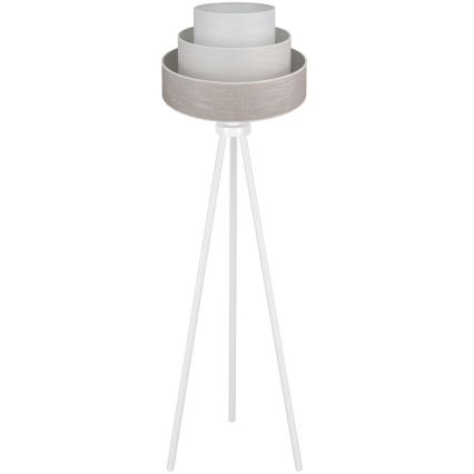Brilagi - Επιδαπέδιο φωτιστικό ALASKA LUNETA 1xE27/15W/230V γκρι/κρεμ