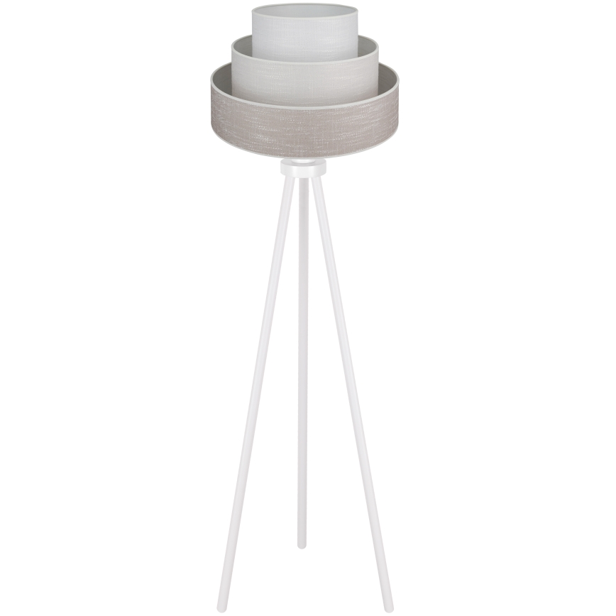 Brilagi - Επιδαπέδιο φωτιστικό ALASKA LUNETA 1xE27/15W/230V γκρι/κρεμ