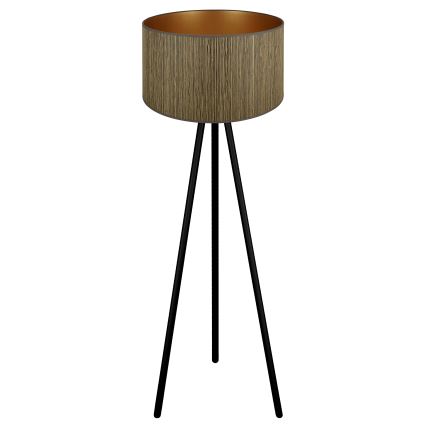 Brilagi - Επιδαπέδιο φωτιστικό BOSTON ROLLER 1xE27/15W/230V straw καφέ/χρυσό