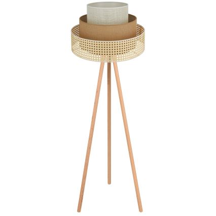 Brilagi - Επιδαπέδιο φωτιστικό CEDAR LUNETA 1xE27/15W/230V μπεζ/καφέ/κρεμ