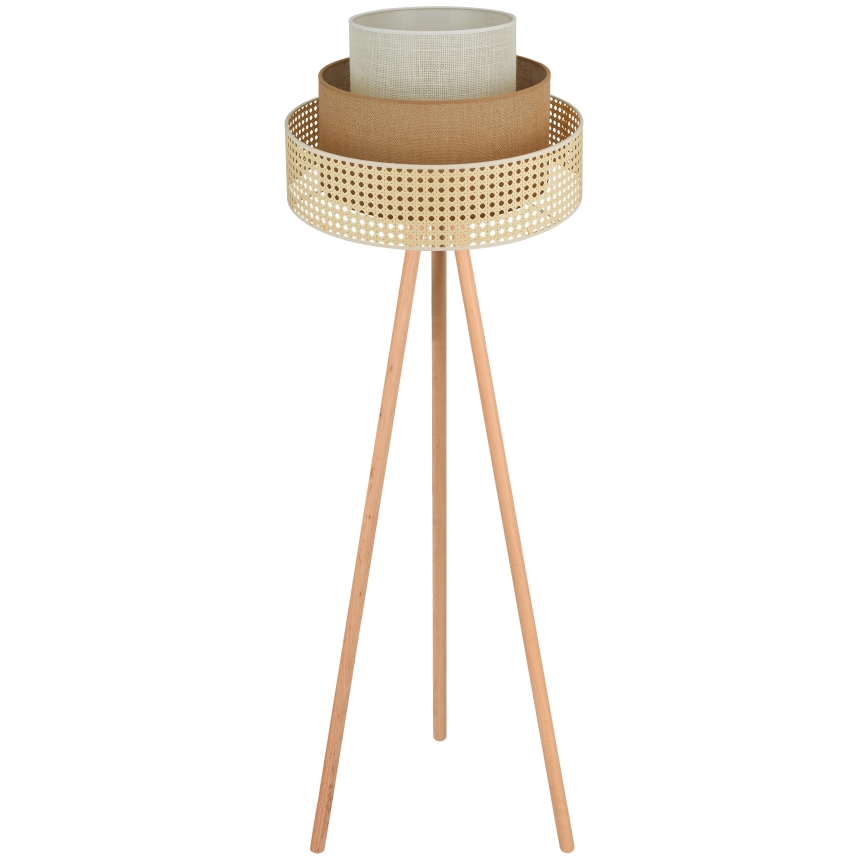 Brilagi - Επιδαπέδιο φωτιστικό CEDAR LUNETA 1xE27/15W/230V μπεζ/καφέ/κρεμ