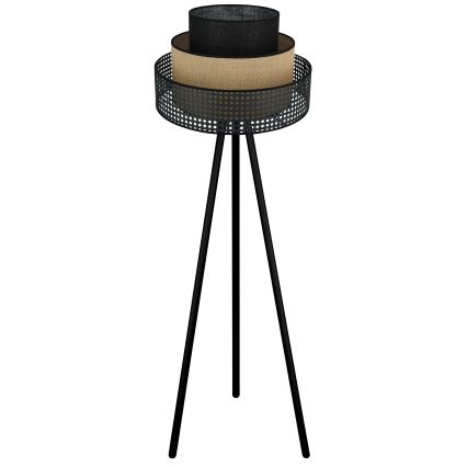 Brilagi - Επιδαπέδιο φωτιστικό DAKOTA LUNETA 1xE27/15W/230V μαύρο/μπεζ