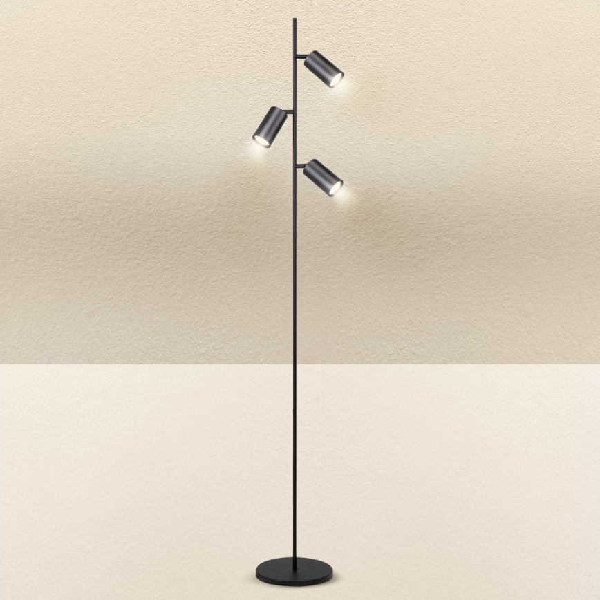 Brilagi - Επιδαπέδιο φωτιστικό SELE 3xGU10/30W/230V μαύρο