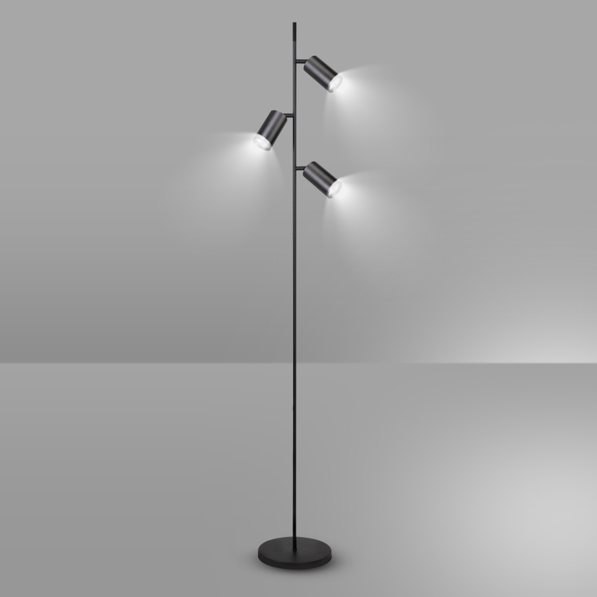 Brilagi - Επιδαπέδιο φωτιστικό SELE 3xGU10/30W/230V μαύρο