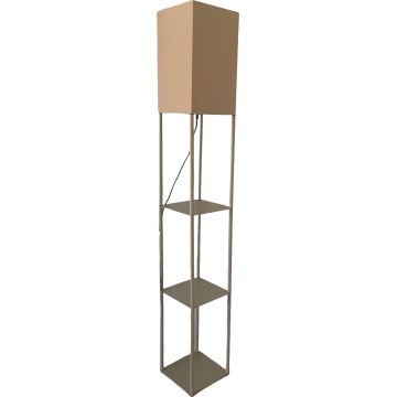 Brilagi - Επιδαπέδιο φωτιστικό με ράφια GRADUS 1xE27/40W/230V γκρι/μπεζ