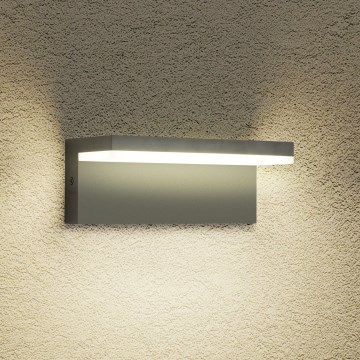Brilagi - Επιτοίχιο LED φωτιστικό εξωτερικού χώρου TESSI LED/10W/230V ανθρακί IP54