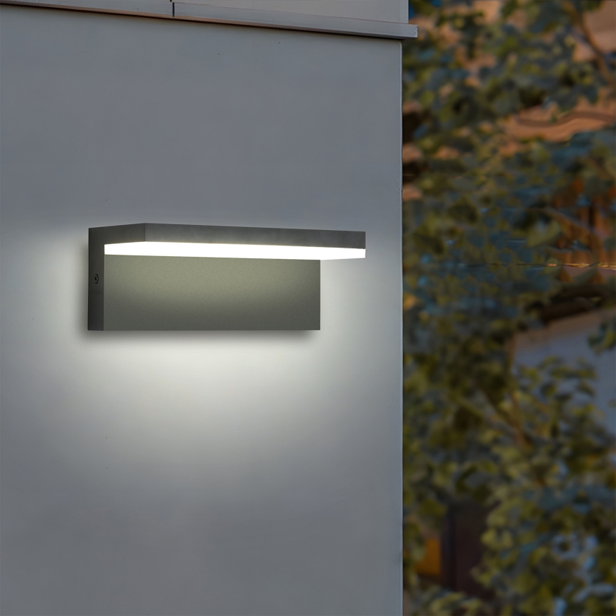 Brilagi - Επιτοίχιο LED φωτιστικό εξωτερικού χώρου TESSI LED/10W/230V ανθρακί IP54